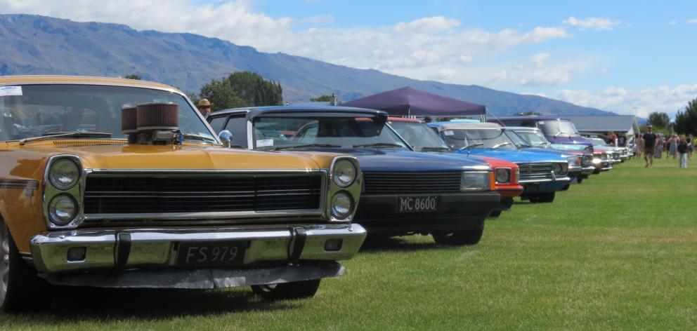 Some of the more than 740 cars on display during last year’s event. PHOTO: RUBY SHAW