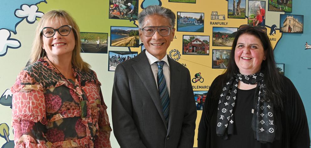 New Otago Community Trust trustees (from left) Stacey Honeywill, Jeremy Chang and Rachel Bird....