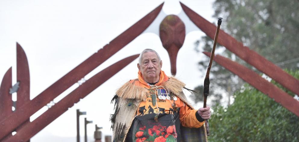 David Ellison at the Karitane Marae. PHOTO: PETER MCINTOSH