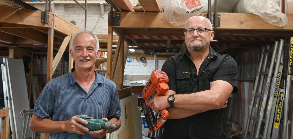 Mike Fahey (left) and Jon Kwiatkowski at their Cresswell St business base. PHOTO: LINDA ROBERTSON