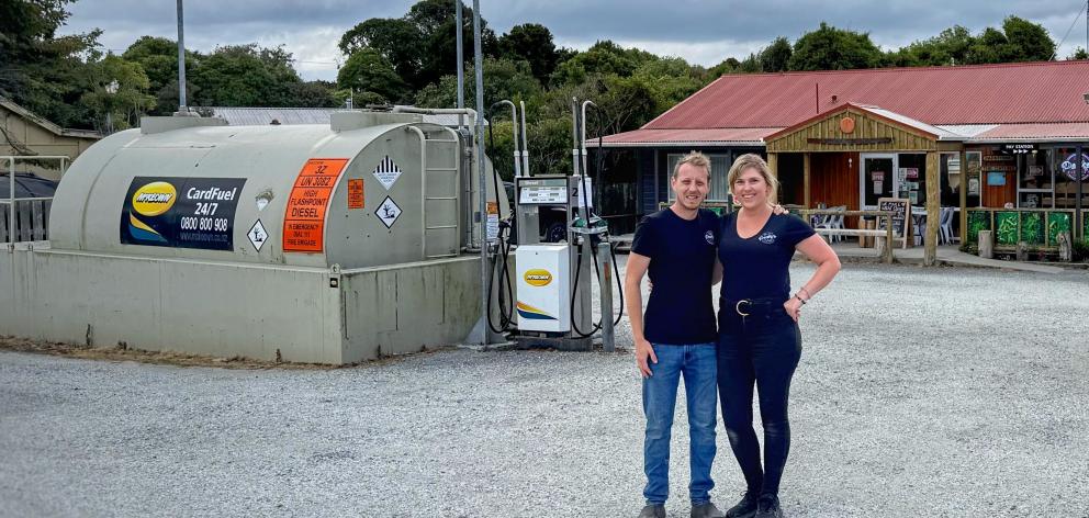 Tom and Nicole Peake hope a new supplier will energise opportunity in Papatowai. PHOTO: SUPPLIED