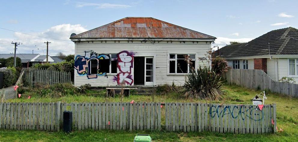 The fire in the abandoned house is being treated as suspicious. Photo: Google