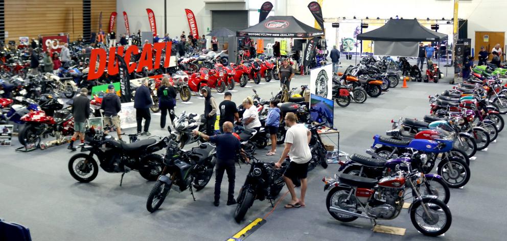 Many people gathered to enjoy a glittering array of machines at the Southern Motorcycle Show in...
