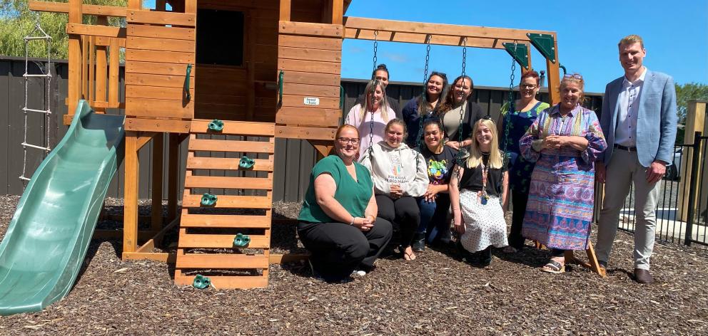 Ōtepoti-Dunedin Whānau Refuge staff are thrilled with the newly constructed play fort at their...