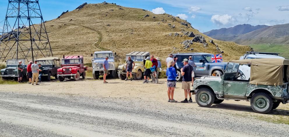 Julian Paton and ‘‘20’’ make a stop at Dansey’s Pass to meet up with some other Land Rovers....
