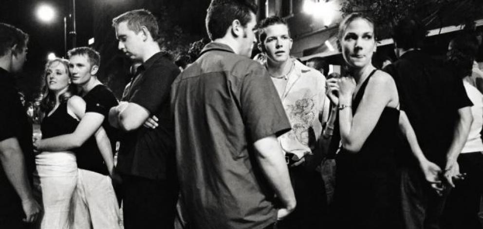 Anthony McKee's image titled "People outside a bar on The Strip". Photo: Anthony McKee