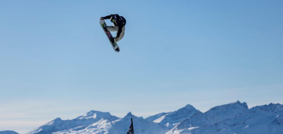 Zoi Sadowski Synnott competing in Laax, Switzerland, in January. Photo: Getty Images 
