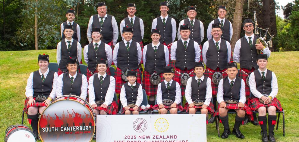 The South Canterbury Highland Pipe Band picked up third place at the National Pipe Band...