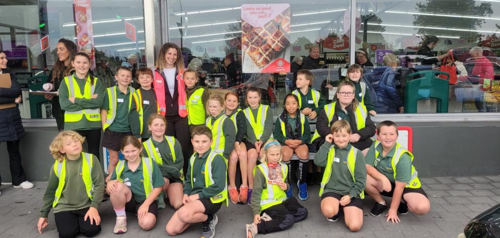 Winchester Rural School pupils enjoy a day out at New World Temuka as part of the Food for...