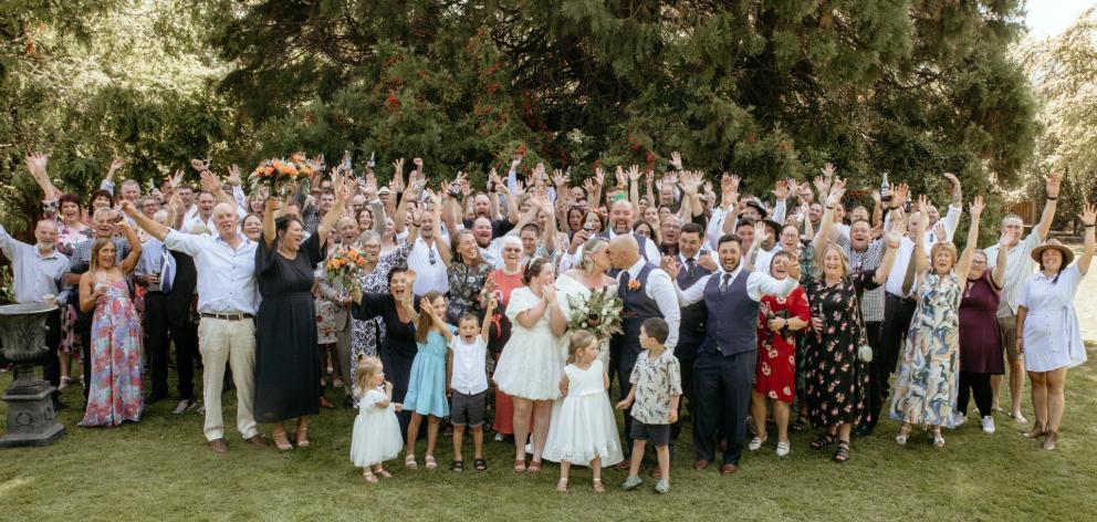 All the guests and bridal party celebrate the big day. PHOTOS: MACKENZE LEASK