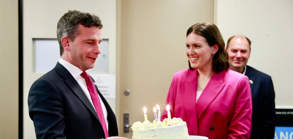 Act New Zealand leader David Seymour and his deputy Brooke van Velden. PHOTO: NZ HERALD