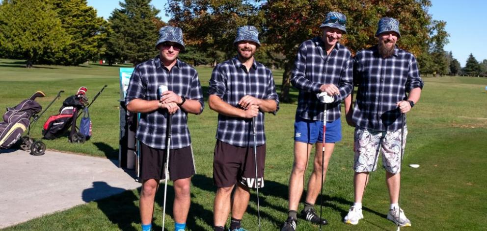 One of the 36 teams of four who took to the course for the annual golf tournament. PHOTO: SUPPLIED