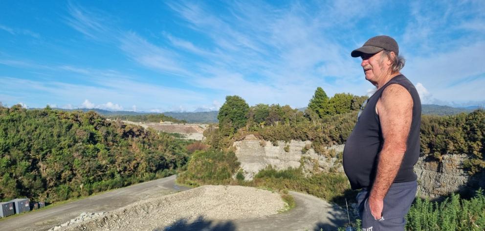 Adrian Van Dorp's property is beside the Taylorville Resource Park, a private landfill, which has...
