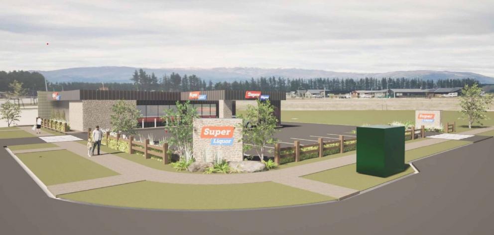 An artist’s impression of the proposed Longview Liquor Store as part of the application. PHOTO:...