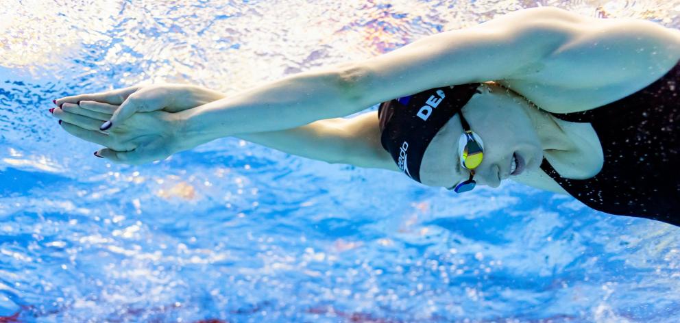 Dunedin swimmer Caitlin Deans has collected two medals at the New Zealand swimming championships...