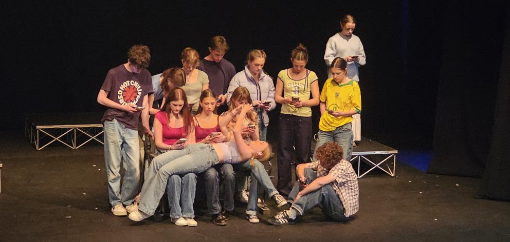 Mt Aspiring College perform at last year’s One Act of Madness. PHOTO: CONNOR HALEY