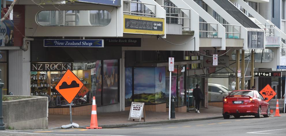 A tour bus stop outside iSite in George St. PHOTO: GREGOR RICHARDSON