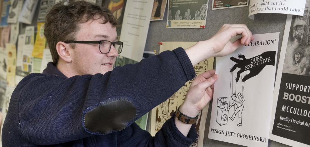 University of Otago student Fergus Parks says the Otago University Student Association should...
