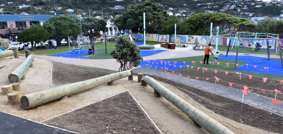 The revamped playground.