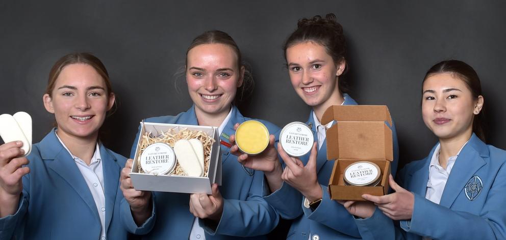 St Hilda’s Collegiate students (from left) Ellie Templeton, Meg Miller, Greer Egan and Emi Martin...