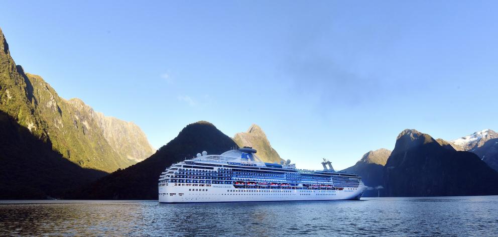 Looking after the environment to keep cruise ships like 'Coral Princess' coming back to Fiordland...