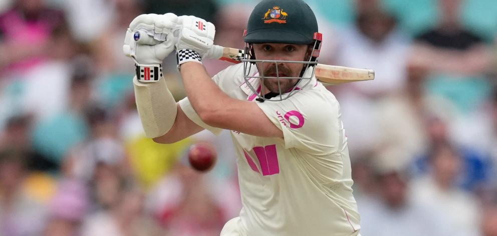 Australia's Travis Head in action on Monday. Photo: Reuters