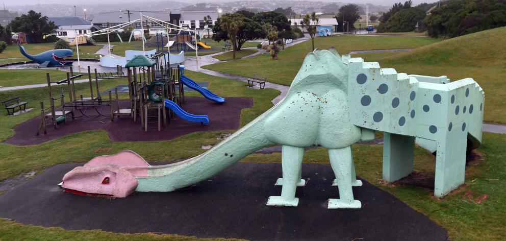 A face-lift or a meteorite may be coming the way of Marlow Park’s dinosaur slide, as councillors...