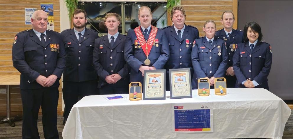 Brigade members celebrate service and achievements at the Milford Sound Volunteer Fire Brigade...