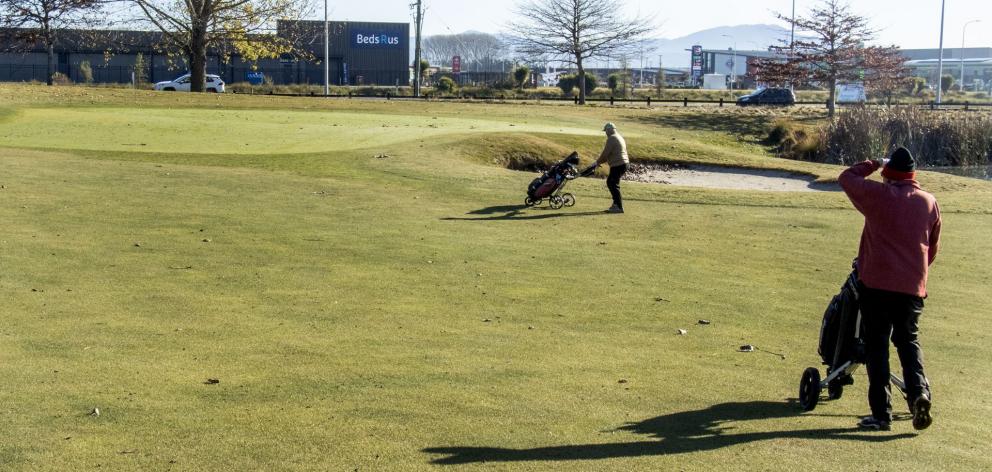 Wolfbook says the course is closed and people should not be playing there.