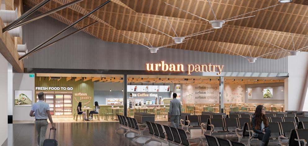 Urban Pantry in the regional departure lounge will include a range of ‘grab and go’ options for...