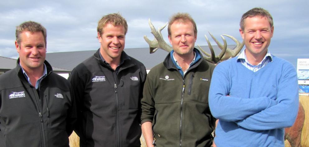 From left: Toby, Nick, Matt and Jonathan Wallis. Photo: Mark Price/ODT