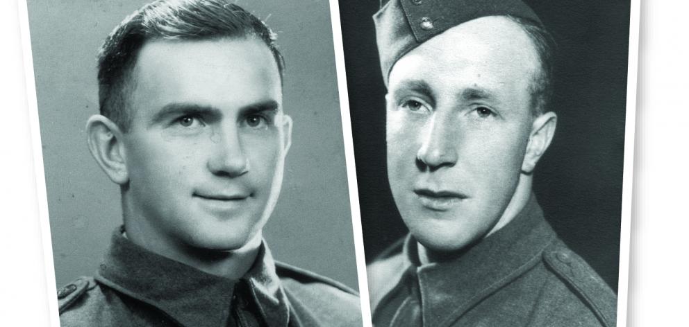 Arthur Morris (left) and William Smith, who left Dunedin and went to war. Photo: Supplied