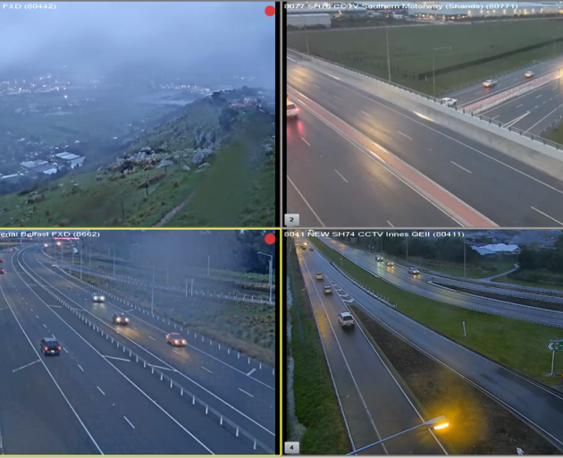 It has been a wet start to the day for commuters in Christchurch. Photo: NZTA