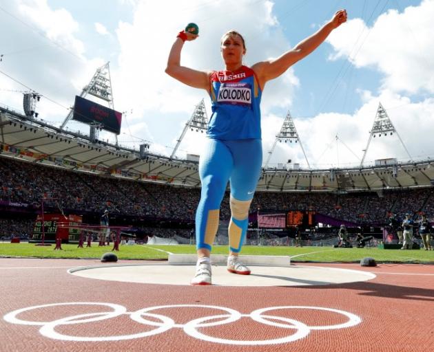 Evgeniia Kolodko competing at the London Olympics in 2012. Photo: Reuters 