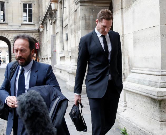 Ali Williams (right) was sentenced at the Paris court on Wednesday. Photo: Reuters 