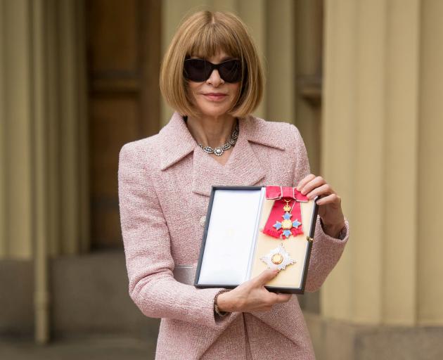 Anna Wintour after the ceremony at Buckingham Palace. Photo: Reuters 