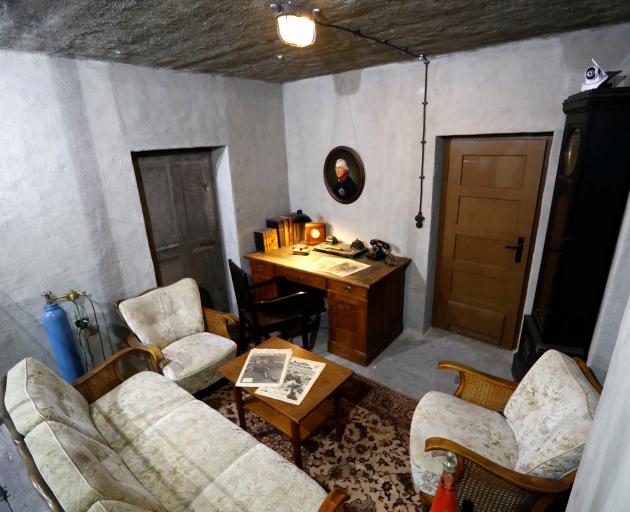 A replica of Hitler's original bunker office. Photo: Reuters 