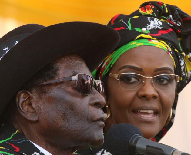 President Robert Mugabe and wife Grace. Photo: Reuters 