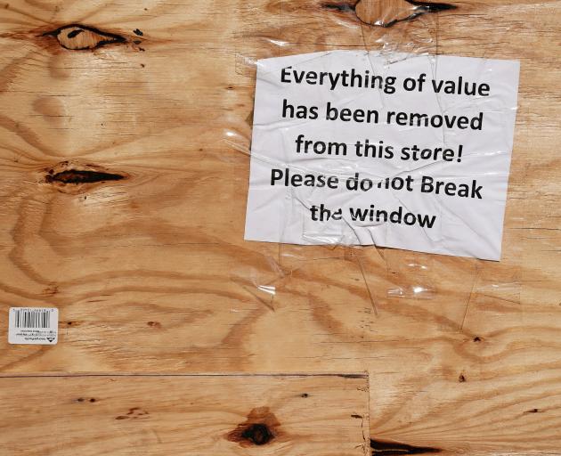 A sign on a business pictured in advance of Hurricane Irma. Photo: Reuters