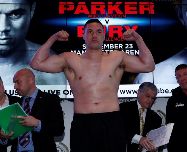 Joseph Parker at the weigh-in. Photo:  Action Images via Reuters
