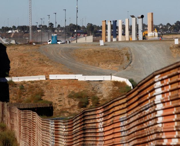 The current fence on the Tijuana side. Photo: Reuters 