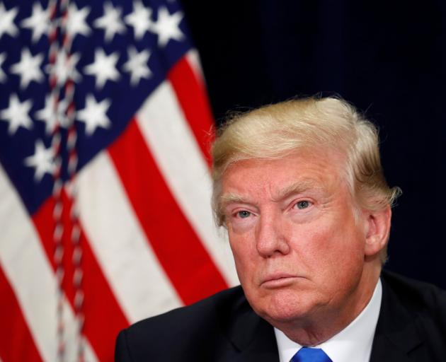 Donald Trump - a polarising president. Photo: Retuers