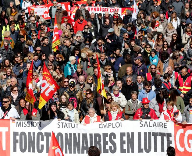 Big crowds also turned out in Marseilles. Photo: Reuters 