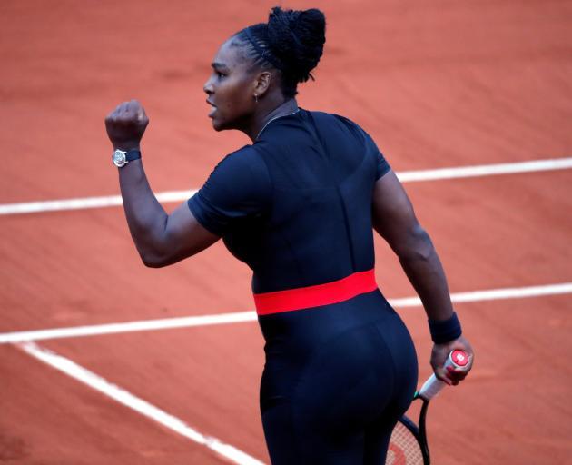 Serena Williams said earlier in the tournament the bodysuit helped with health issues since her...