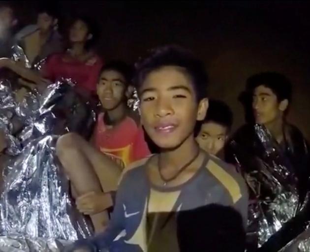 The boys were trapped inside Tham Luang cave for two weeks. Image: Thai Navy Seal via Reuters