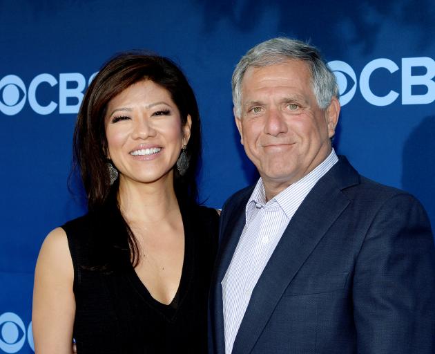 Les Moonves with wife Julie Chen. Photo: Reuters 