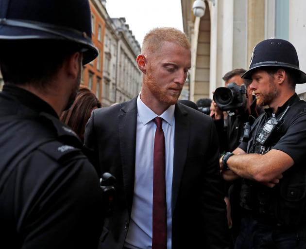 Ben Stokes arriving at Bristol Crown Court. Photo: Reuters 