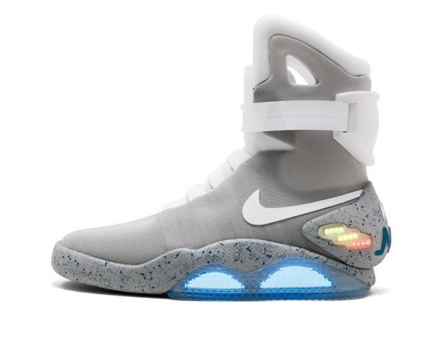The Nike Mags sneaker, the design worn by Marty McFly character in "Back to the Future Part II"...