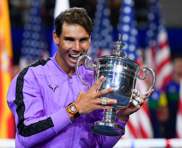 The US Open win is his 19th Grand Slam title. Photo: Reuters 