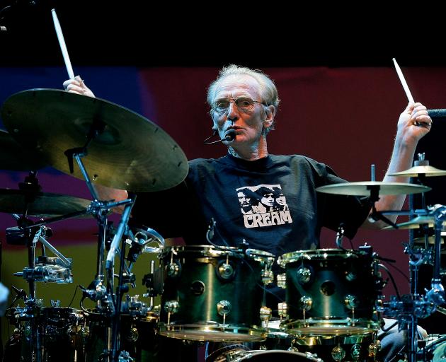 Ginger Baker performing at the Royal Albert Hall in London in 2005. Photo: Reuters 